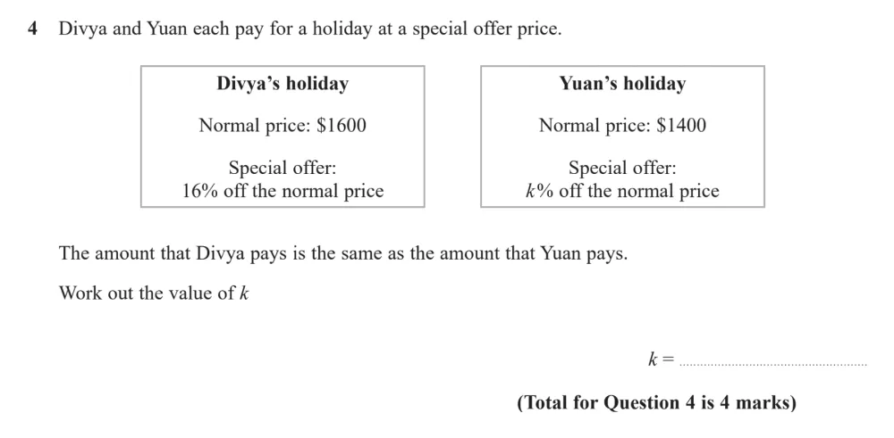 Question 04 - Edexcel IGCSE Maths Past Papers - Higher Resit Calculator January 2023 - Paper 1