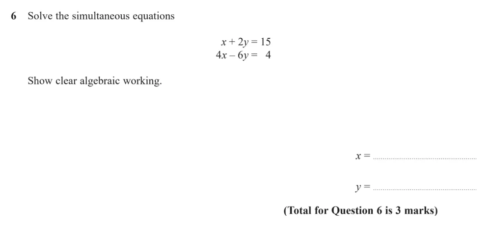 Question 06 - Edexcel IGCSE Maths Past Papers - Higher Resit Calculator January 2023 - Paper 1