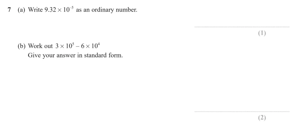 Question 07(a, b) - Edexcel IGCSE Maths Past Papers - Higher Resit Calculator January 2023 - Paper 1