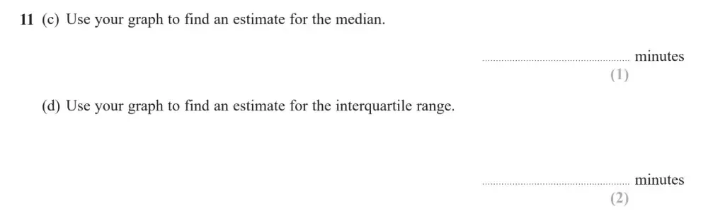 Question 11(c, d) - Edexcel IGCSE Maths Past Papers - Higher Resit Calculator January 2023 - Paper 1