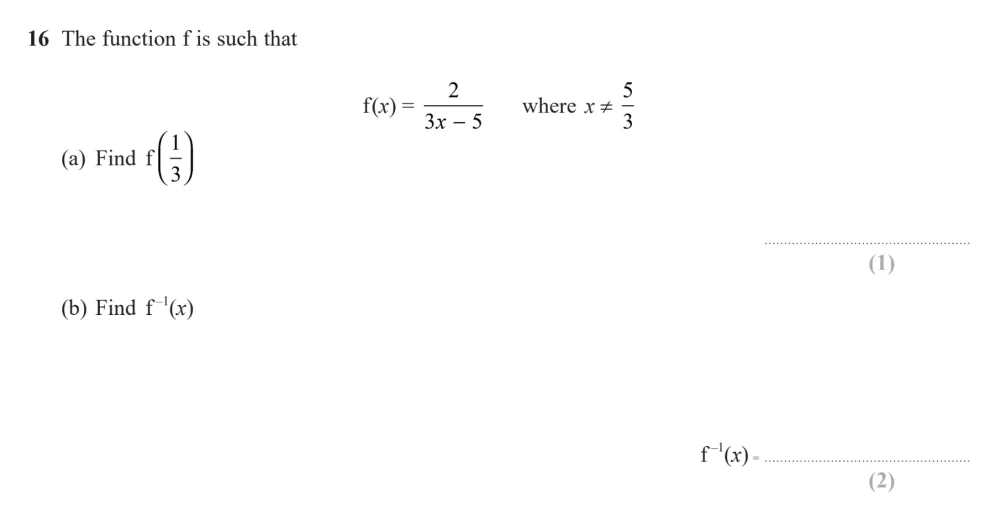 Question 16(a, b) - Edexcel IGCSE Maths Past Papers - Higher Resit Calculator January 2023 - Paper 1