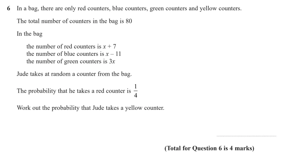 Question 06 - Edexcel IGCSE Maths Past Papers - Higher Resit Calculator January 2023 - Paper 2