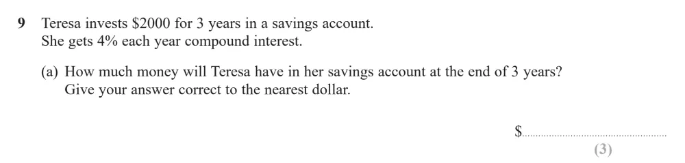 Question 09 - Edexcel IGCSE Maths Past Papers - Higher Resit Calculator January 2023 - Paper 2