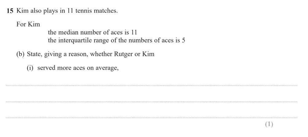 Question 15(b)(i) - Edexcel IGCSE Maths Past Papers - Higher Resit Calculator January 2023 - Paper 2