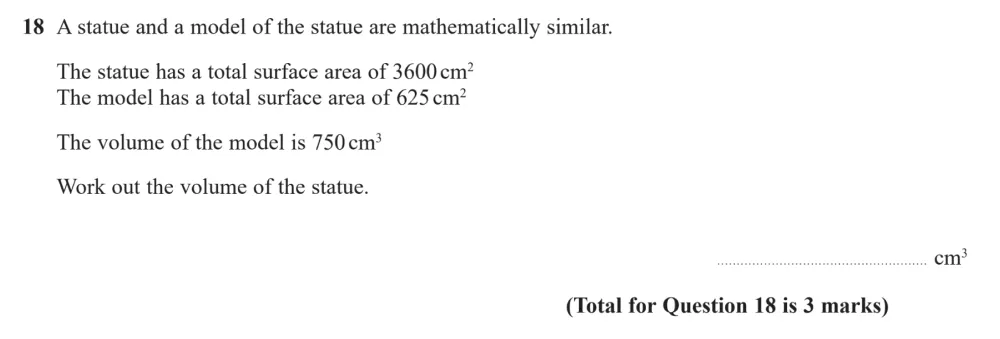 Question 18 - Edexcel IGCSE Maths Past Papers - Higher Resit Calculator January 2023 - Paper 2
