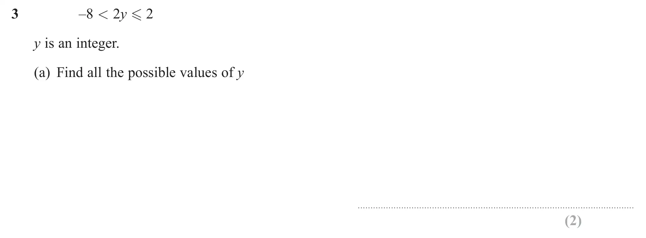 Question 3(a) - Edexcel IGCSE Maths Past Papers - Higher Resit Calculator January 2023 - Paper 2
