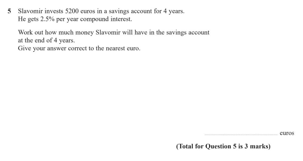 Question 05 - Edexcel IGCSE Maths Past Paper - Higher Resit Calculator June 2024 - Paper 1