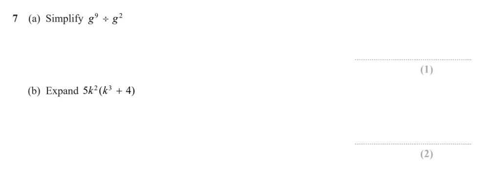 Question 07(a, b) - Edexcel IGCSE Maths Past Paper - Higher Resit Calculator June 2024 - Paper 1