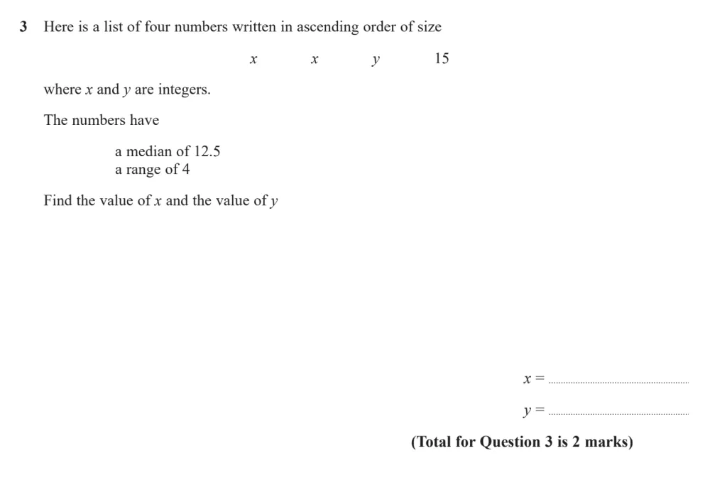 Question 03 - Edexcel IGCSE Maths Past Papers - Higher Resit Calculator June 2024 - Paper 2
