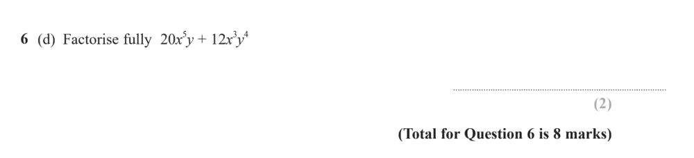 Question 06(d) - Edexcel IGCSE Maths Past Papers - Higher Resit Calculator June 2024 - Paper 2