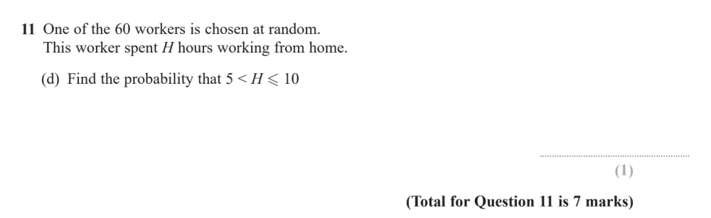 Question 11(d) - Edexcel IGCSE Maths Past Papers - Higher Resit Calculator June 2024 - Paper 2