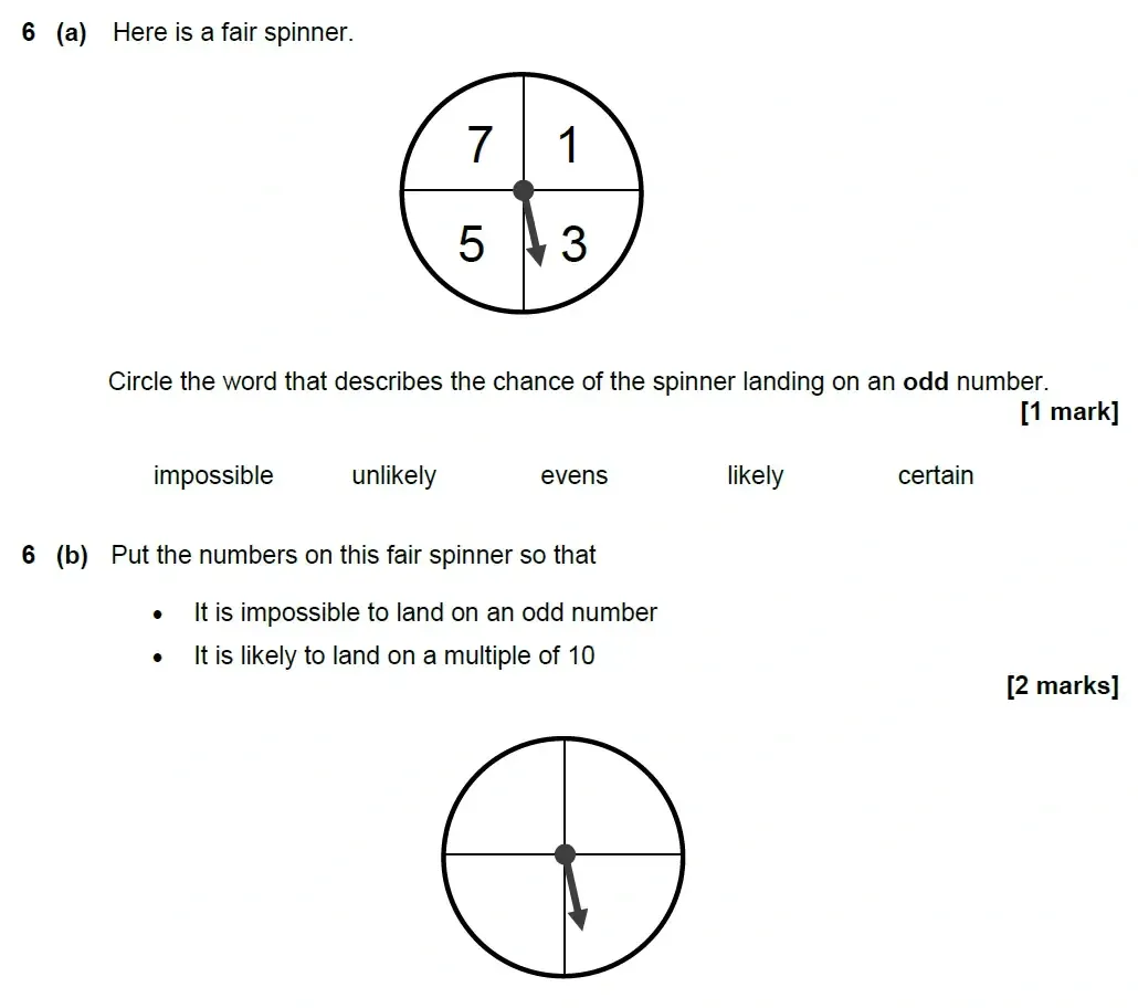 Question 06 - AQA IGCSE Maths Past Papers - Core Calculator 2018 - Specimen Paper 1