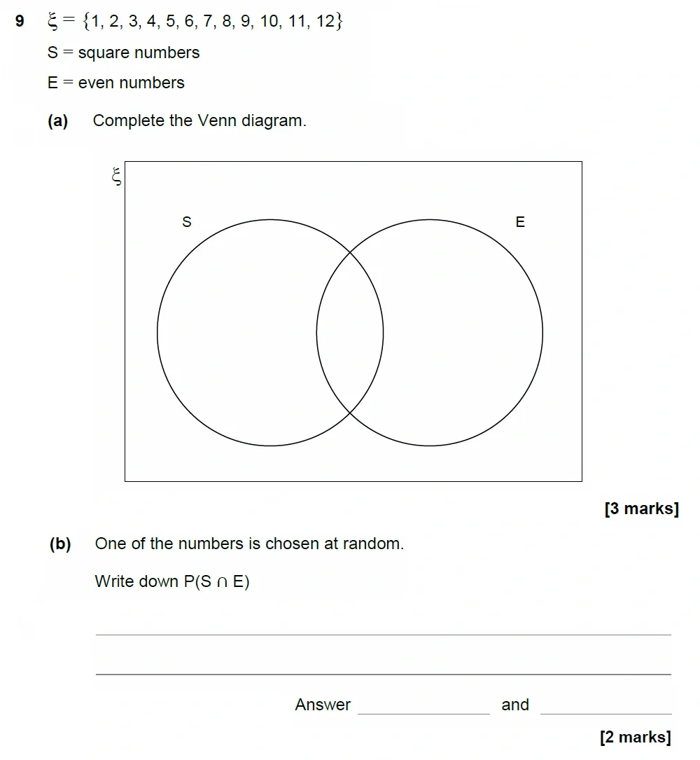 Question 09(a, b) - AQA IGCSE Maths Past Papers - Extended Calculator 2018 - Specimen Paper 1
