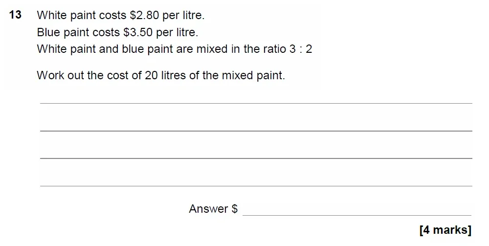 Question 13 - AQA IGCSE Maths Past Papers - Extended Calculator 2018 - Specimen Paper 1