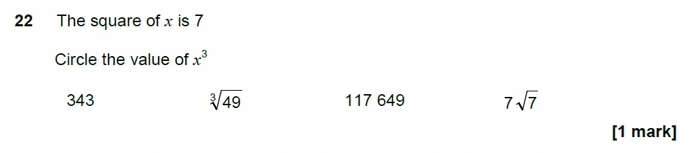 Question 22 - AQA IGCSE Maths Past Papers - Extended Calculator 2018 - Specimen Paper 1