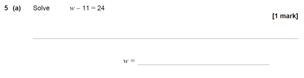 Question 05(a) - AQA IGCSE Maths Past Papers - Core Calculator 2018 - Specimen Paper 2