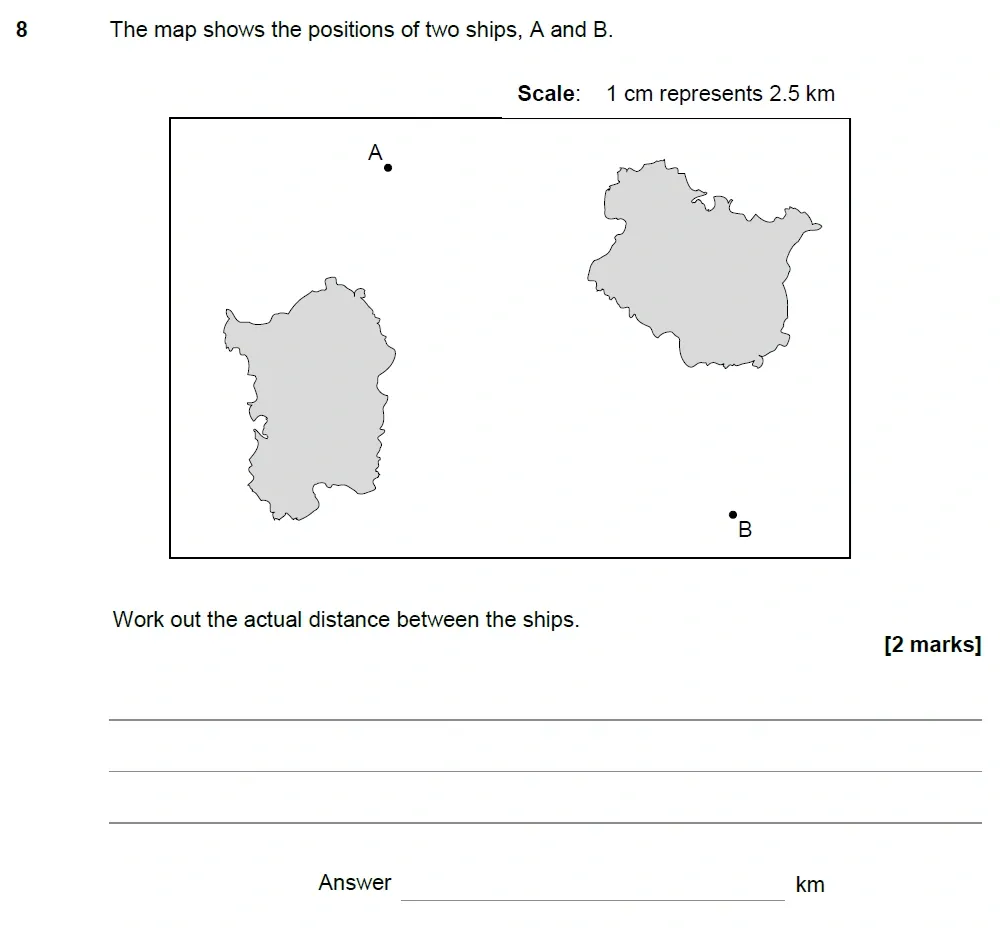Question 08 - AQA IGCSE Maths Past Papers - Core Calculator 2018 - Specimen Paper 2