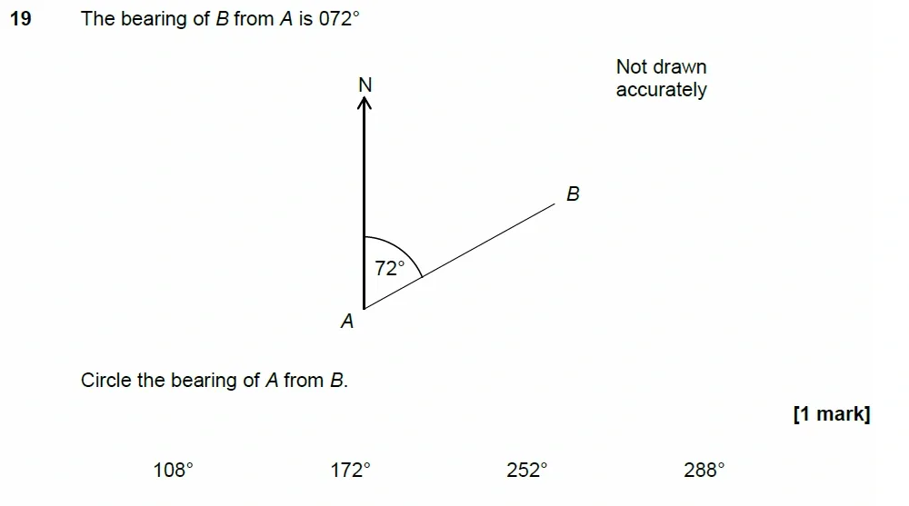 Question 19 - AQA IGCSE Maths Past Papers - Core Calculator 2018 - Specimen Paper 2