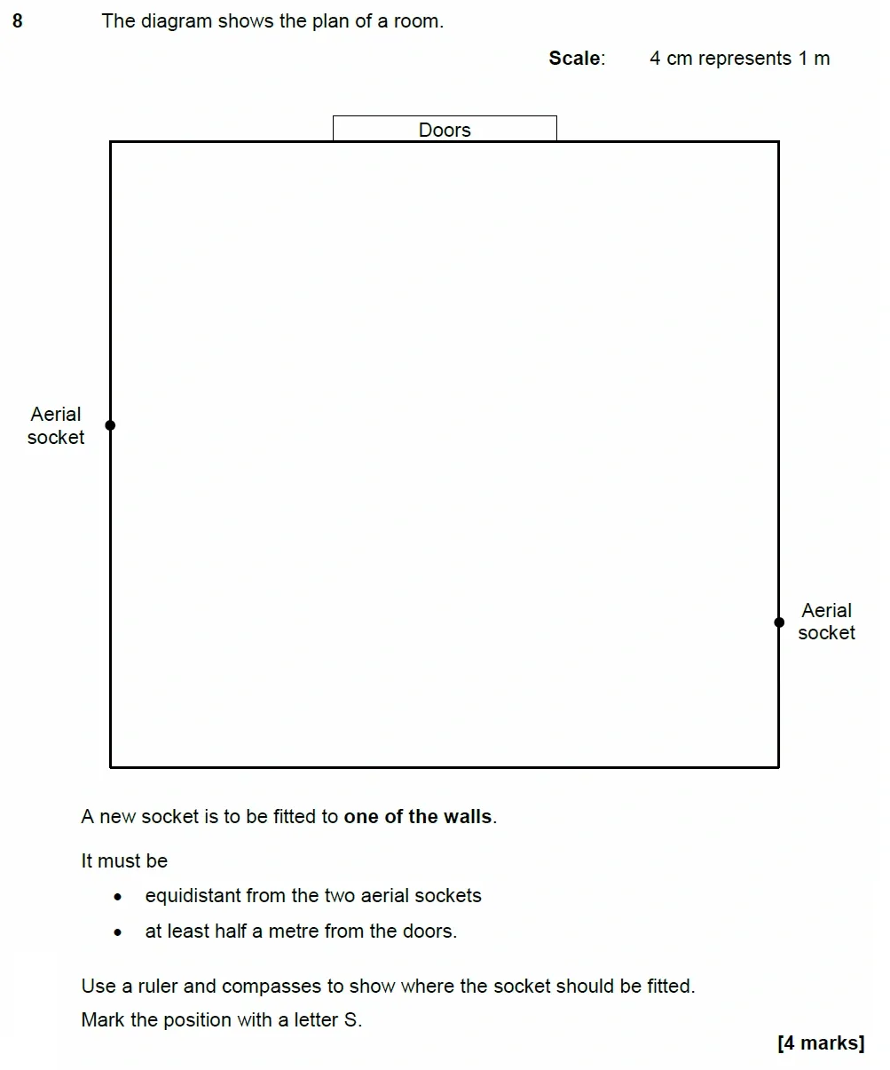 Question 08 - AQA IGCSE Maths Past Papers - Extended Calculator 2018 - Specimen Paper 2