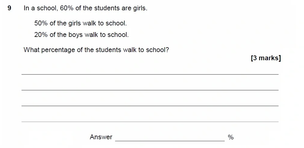 Question 09 - AQA IGCSE Maths Past Papers - Extended Calculator 2018 - Specimen Paper 2