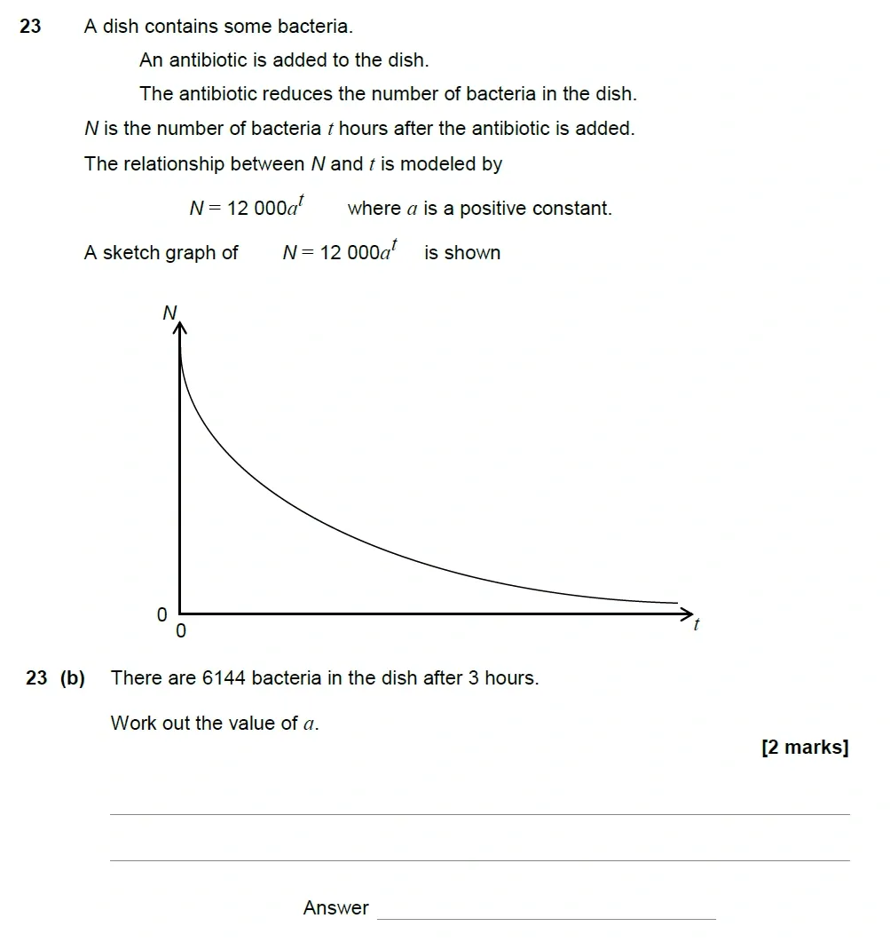 Question 23(b) - AQA IGCSE Maths Past Papers - Extended Calculator 2018 - Specimen Paper 2