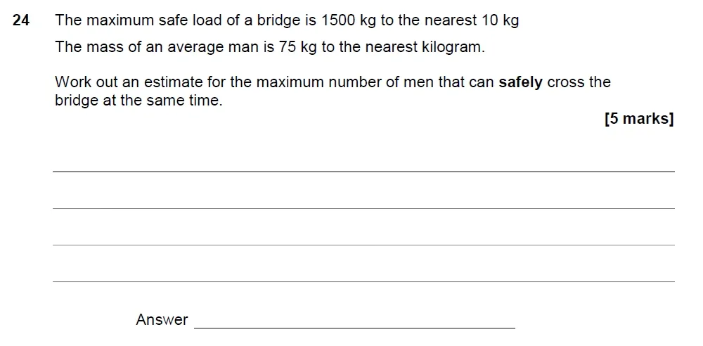 Question 24 - AQA IGCSE Maths Past Papers - Extended Calculator 2018 - Specimen Paper 2