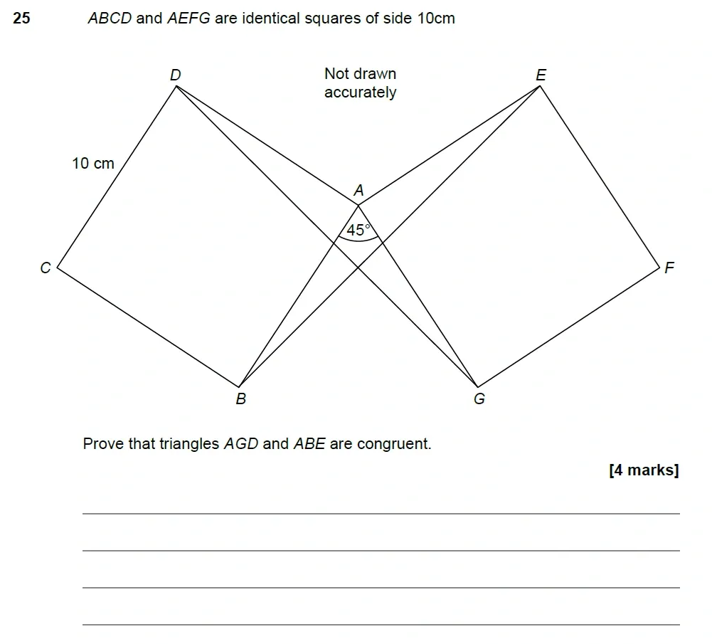 Question 25 - AQA IGCSE Maths Past Papers - Extended Calculator 2018 - Specimen Paper 2