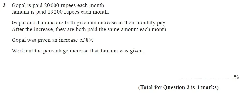 Question 03 - Edexcel IGCSE Maths Past Papers - Higher Calculator June 2018 - Paper 2