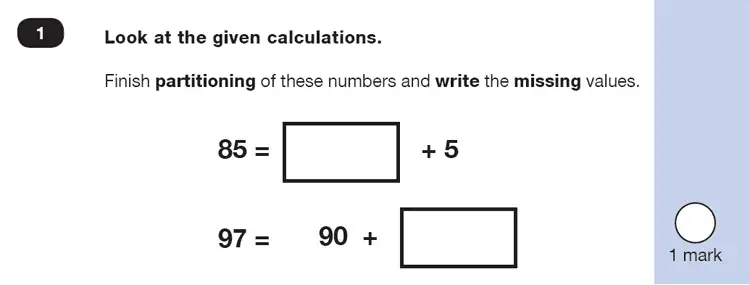 Question 1 - Mathematics Paper 2 - Reasoning Set-1
