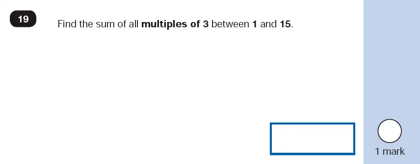 Question 19 - Mathematics Paper 2 - Reasoning Set-10