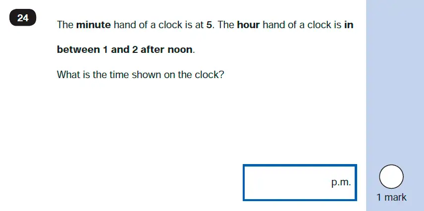 Question 24 - Mathematics Paper 2 - Reasoning Set-10