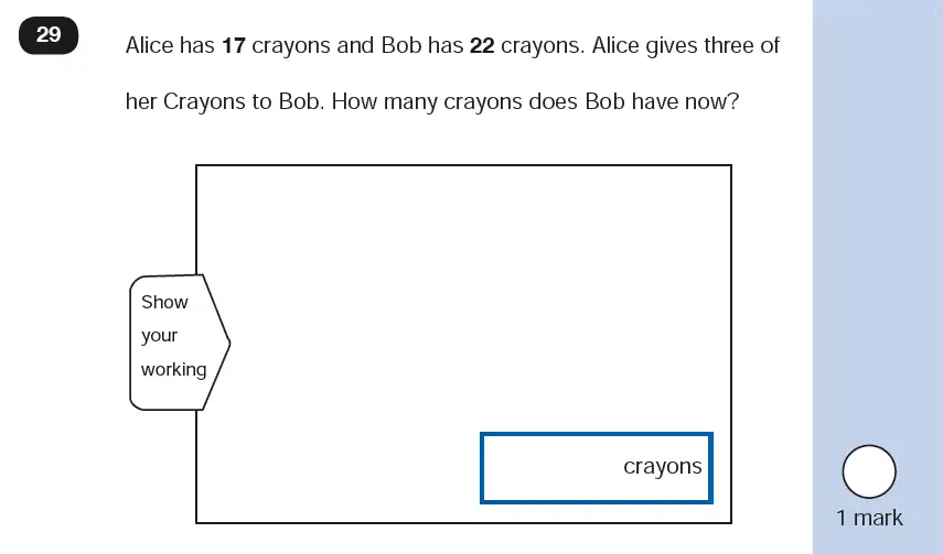 Question 29 - Mathematics Paper 2 - Reasoning Set-10