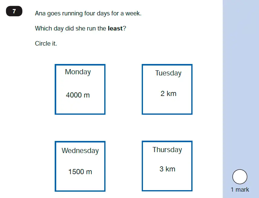 Question 7 - Mathematics Paper 2 - Reasoning Set-10