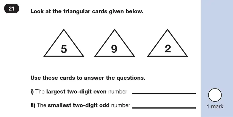 Question 21 - Mathematics Paper 2 - Reasoning Set-4