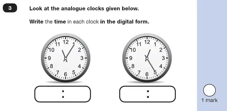 Question 3 - Mathematics Paper 2 - Reasoning Set-5