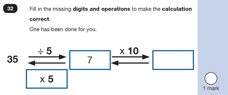 Question 32 - Mathematics Paper 2 - Reasoning Set-5