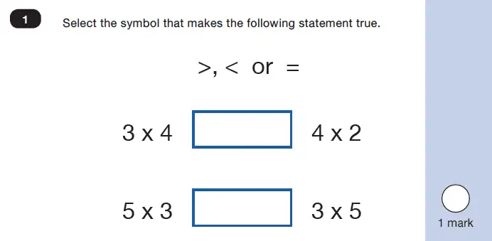 Question 1 - Mathematics Paper 2 - Reasoning Set-7