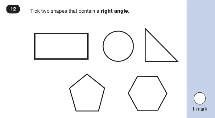 Question 12 - Mathematics Paper 2 - Reasoning Set-7