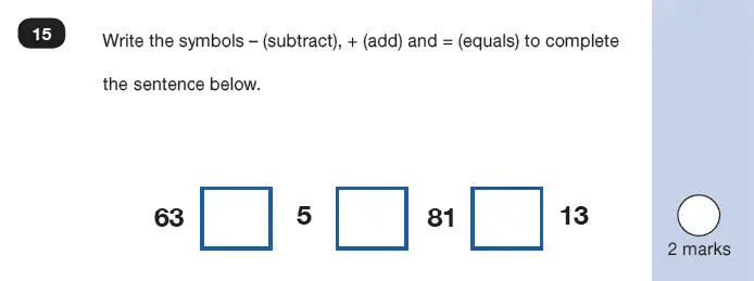 Question 15 - Mathematics Paper 2 - Reasoning Set-7