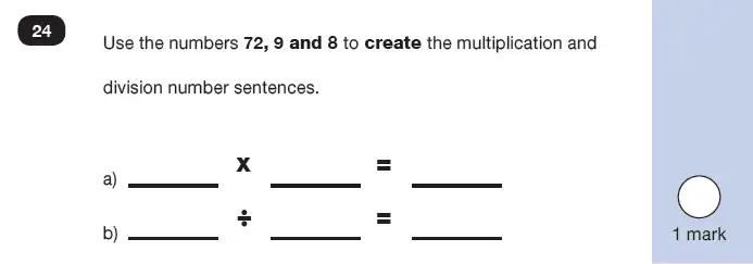 Question 24 - Mathematics Paper 2 - Reasoning Set-7