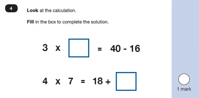 Question 4 - Mathematics Paper 2 - Reasoning Set-7