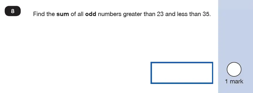 Question 8 - Mathematics Paper 2 - Reasoning Set-8