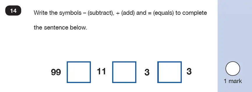 Question 14 - Mathematics Paper 2 - Reasoning Set-9