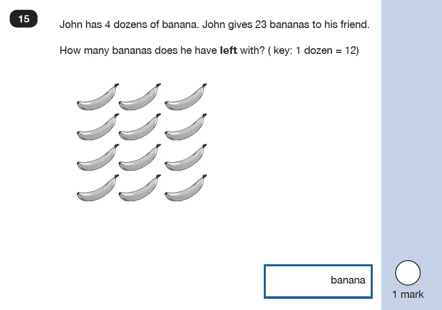 Question 15 - Mathematics Paper 2 - Reasoning Set-9