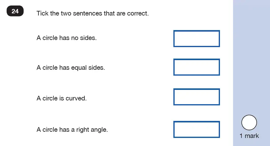 Question 24 - Mathematics Paper 2 - Reasoning Set-9