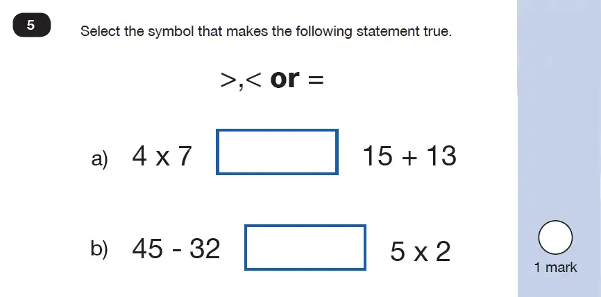Question 5 - Mathematics Paper 2 - Reasoning Set-9