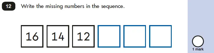 Question 12 - Mathematics Paper 2 - Reasoning