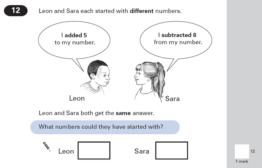 Question 12 - Maths Question Paper 1 - 2000