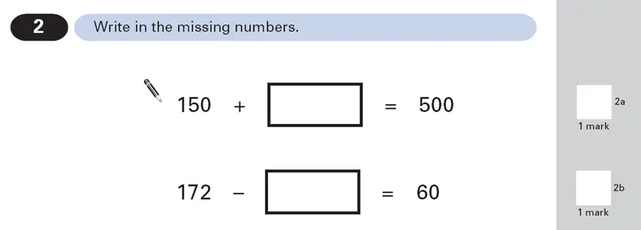 Question 2 - Maths Question Paper 1 - 2000