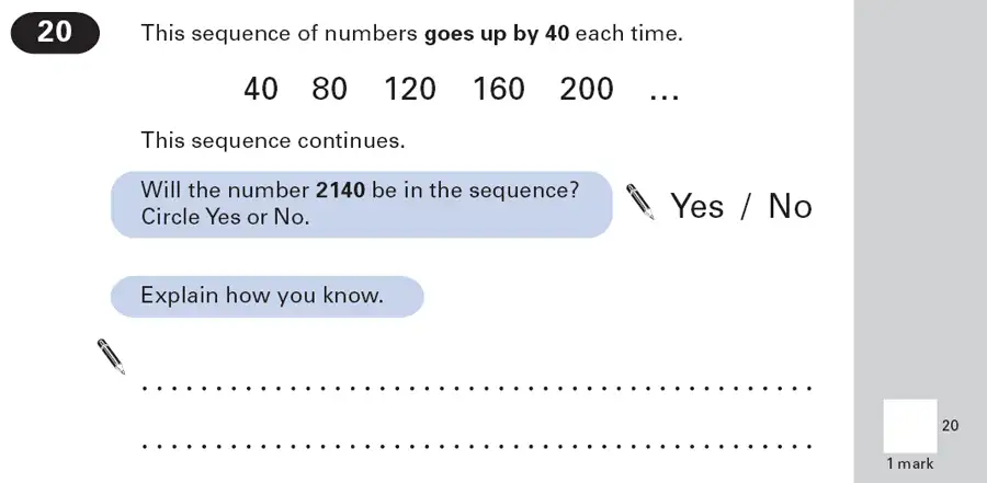 Question 20 - Maths Question Paper 1 - 2000